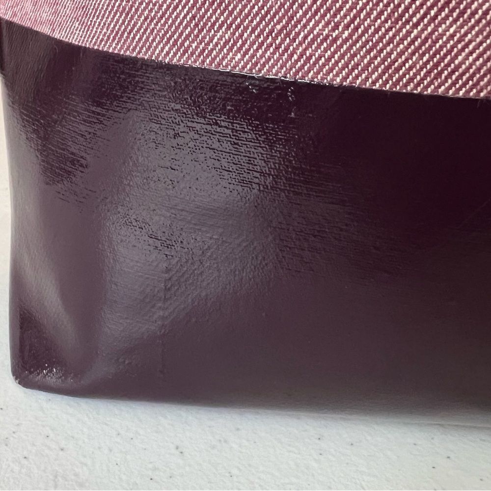 Kate Spade Ash Street Logo Triple Compartment Tote GUC Cotton Twill Leather Trim - Picture 11 of 14